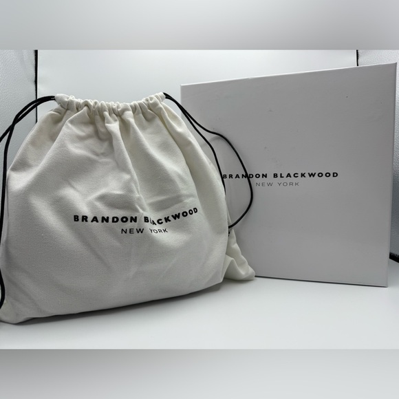 New in the Box BRANDON BLACKWOOD Black Croc ELIZABETH DOCTOR BAG - Picture 5 of 11